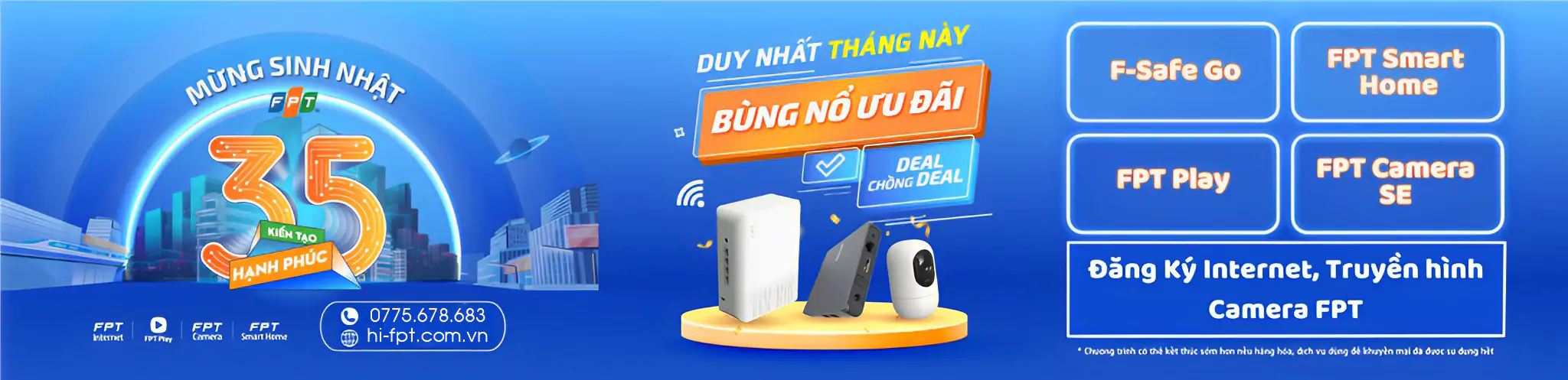 Đăng ký lắp wifi FPT nhiều khuyến mãi hấp dẫn